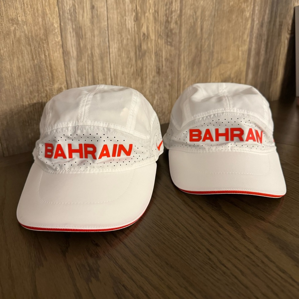 Nike Tailwind Aerobill Bahrain Running Hat Cap White Strap back CT0774-100
